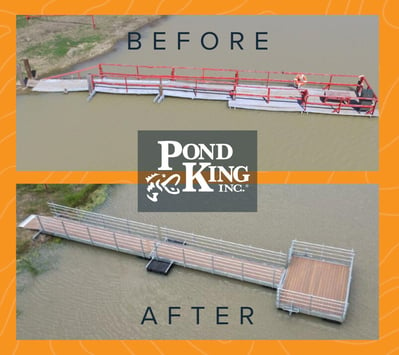 Before & After Steel Dock by Pond King