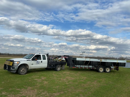 floating dock on trailer