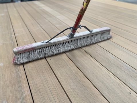 broom on dock