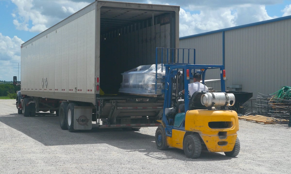 Loading Pallet onto Truck